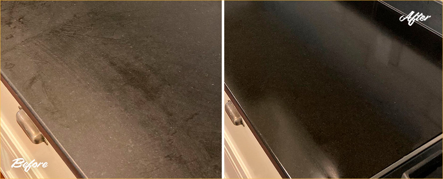 Surface Before and After a Remarkable Stone Sealing in Port Royal, SC