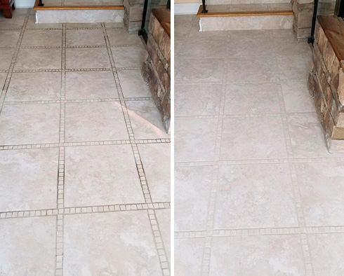 Floor Restored by Our Tile and Grout Cleaners in Port Royal, SC